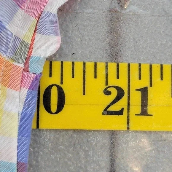 Talbots Button Down Shirt Spring Plaid Check Size Small S Colorful LS Cotton - Picture 9 of 11